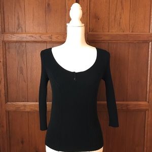 Express black 3/4 sleeve sweater